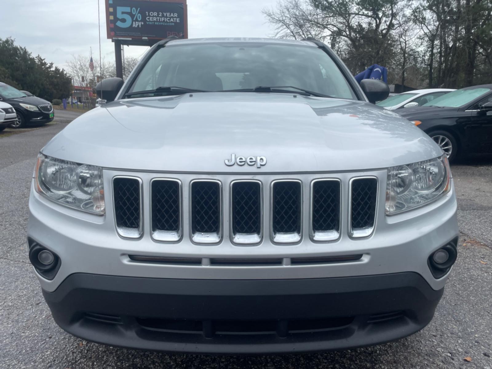 2012 SILVER JEEP COMPASS SPORT (1C4NJCBA8CD) with an 2.0L engine, Continuously Variable transmission, located at 5103 Dorchester Rd., Charleston, SC, 29418-5607, (843) 767-1122, 36.245171, -115.228050 - Photo #1